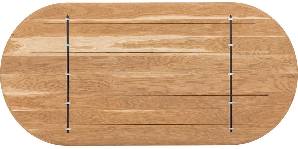 Goossens Excellent Eettafel Uniek, Semi rond 200 x 100 cm