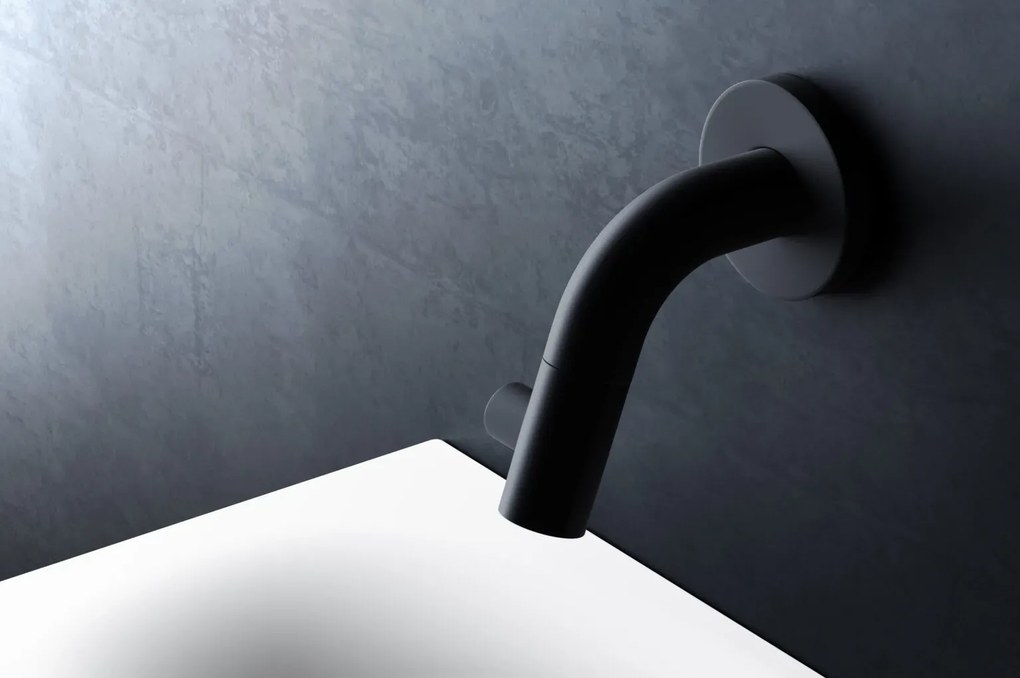 Clou Kaldur inbouw fonteinkraan 7.5cm zwart mat