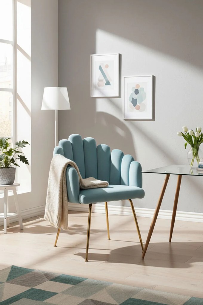 Bhoja stoel van fluweel