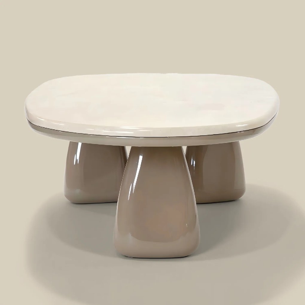 Design Salontafel Hoogglans Marmer - 109 X 58cm.