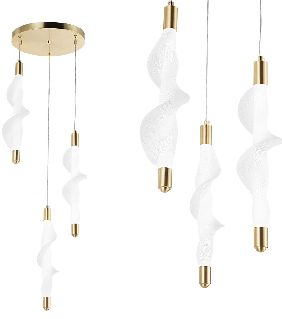 LED lamp G009-3CPR WHITE/GOLD