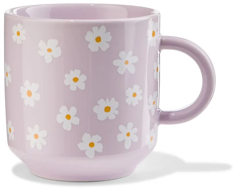 HEMA Mok Aardewerk Bloemen 360ml