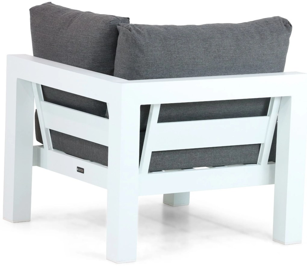 Hoek loungeset 5 personen Aluminium Wit Lifestyle Garden Furniture Luca