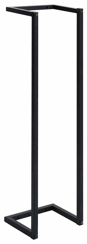 vidaXL Handdoekenrek 25x20x95 cm ijzer zwart