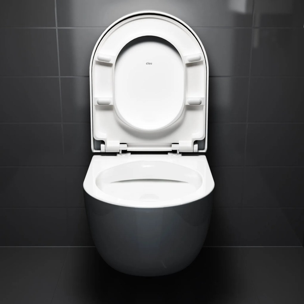 Clou Hammock softclose toiletzitting met quick release wit mat
