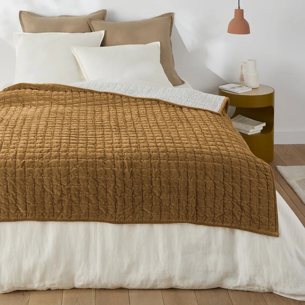 Gematelasseerd dekbed in katoenfluweel, Paulette