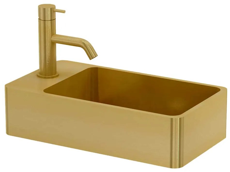 Qisani Vanity fontein 22x40x10cm gold