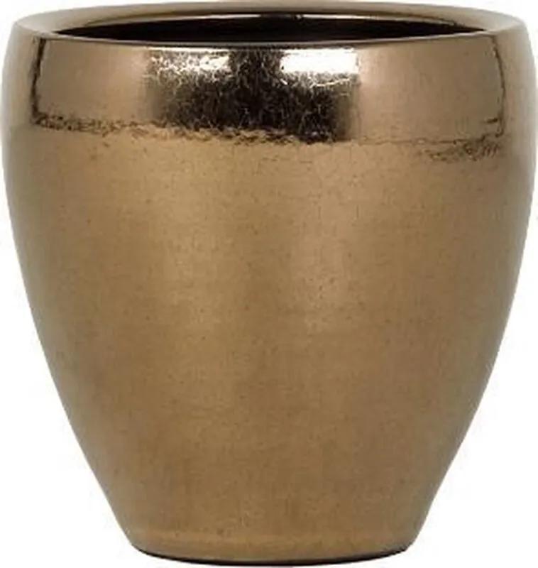 Amora pot 21x21x21 cm Gold bloempot binnen