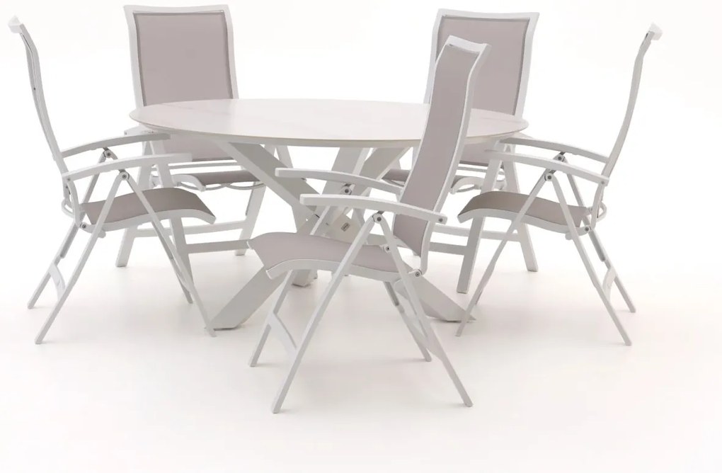 Bellagio Lugo/Lodola ø 150cm dining tuinset 6-delig verstelbaar