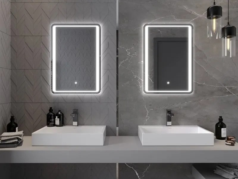 Mexen Zusa verlicht badkamer spiegel 50 x 70 cm, LED 6000K, antivermogen - 9808-050-070-611-00