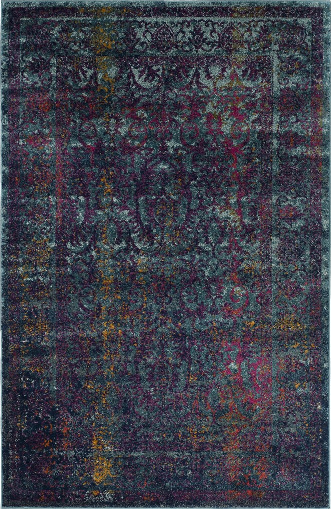 Safavieh | Vloerkleed Greta 120 x 180 cm blauw, multicolour vloerkleden polypropyleen vloerkleden & woontextiel vloerkleden