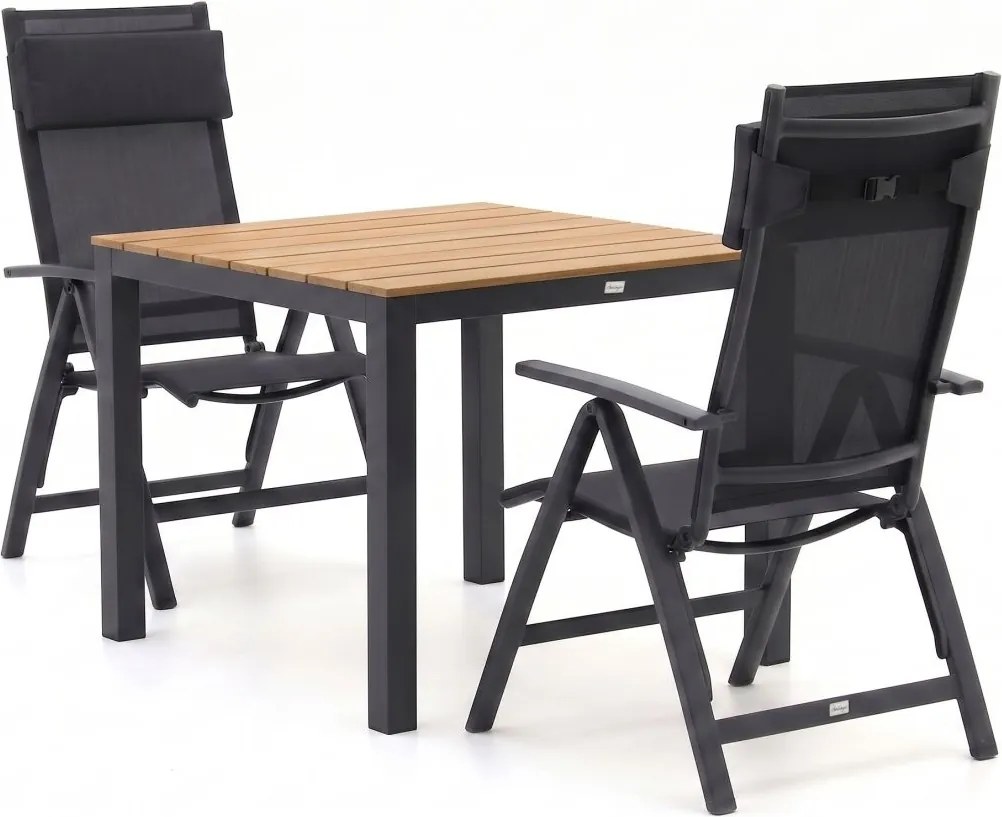 Diningset Bellagio  | 2 personen | Tuinset polywood | 3-delig | Kees Smit Tuinmeubelen