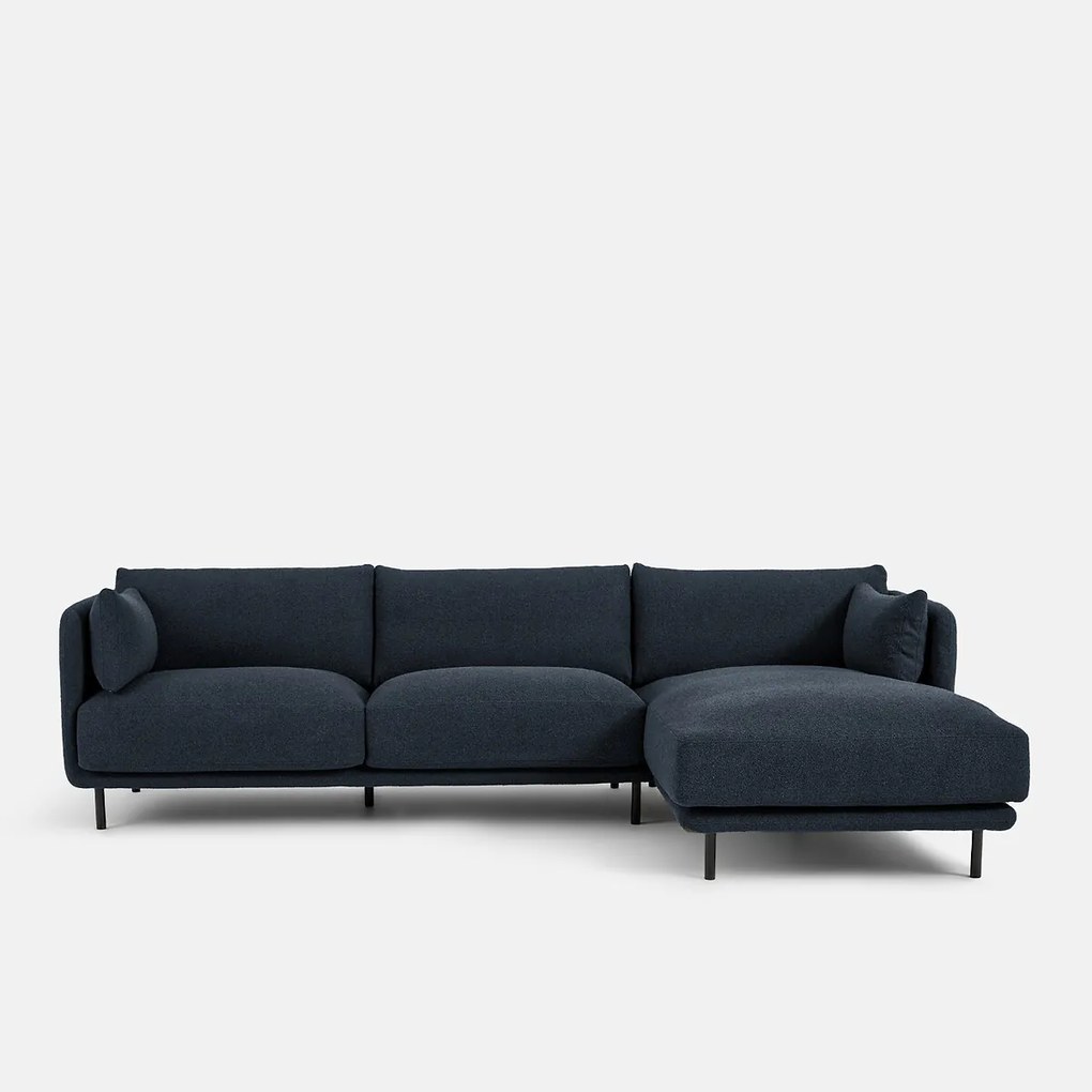 Hoekbank rechts, fijne badstof, Victor