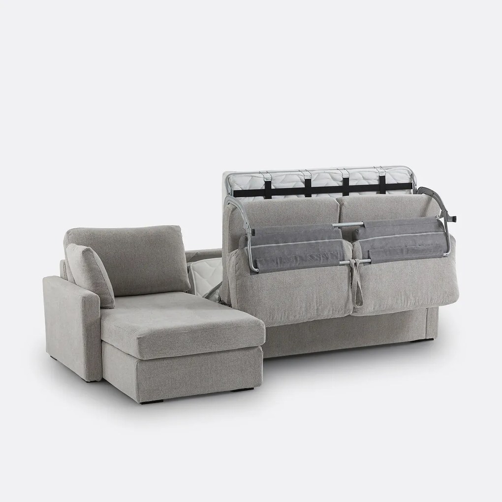 4-zits hoekbank, omvormbaar, gemêleerde structuurstof, Comfort Bultex®, TIMOR