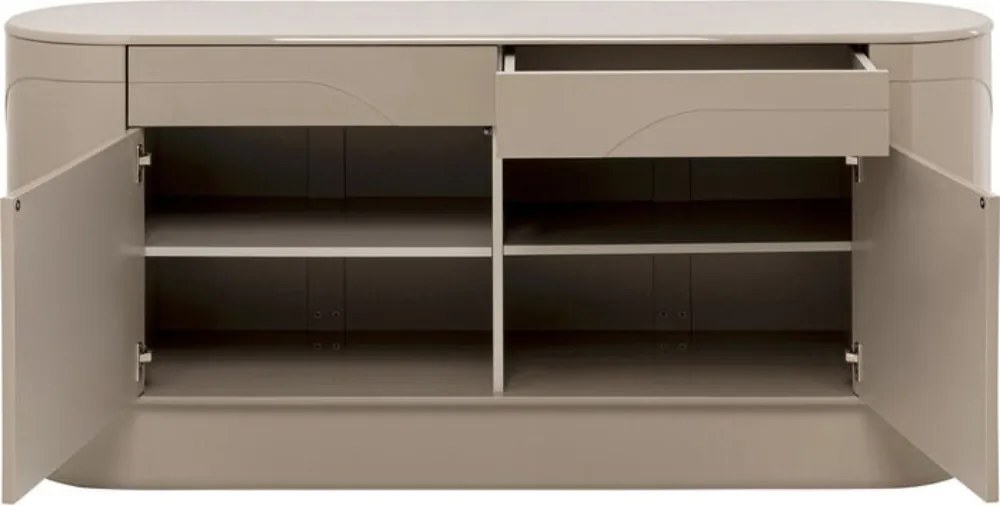 Beige Retro Dressoir - 160x42x75cm.