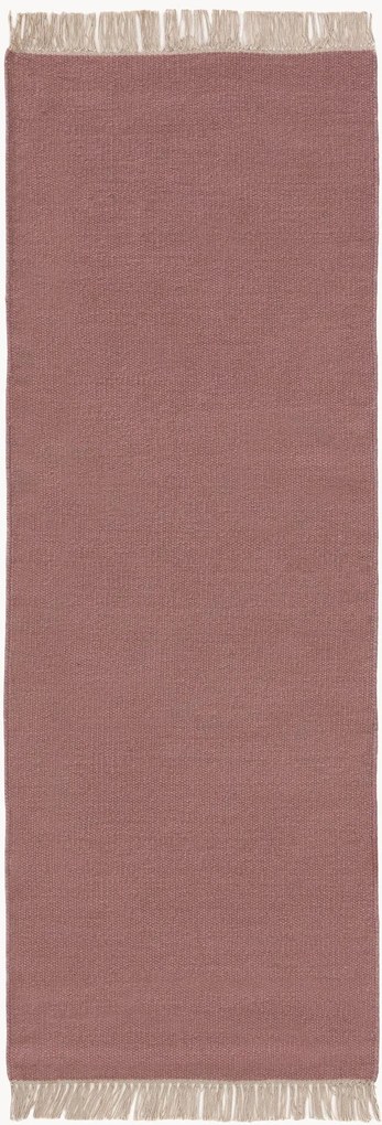 Handgeweven laagpolige wollen loper Liv