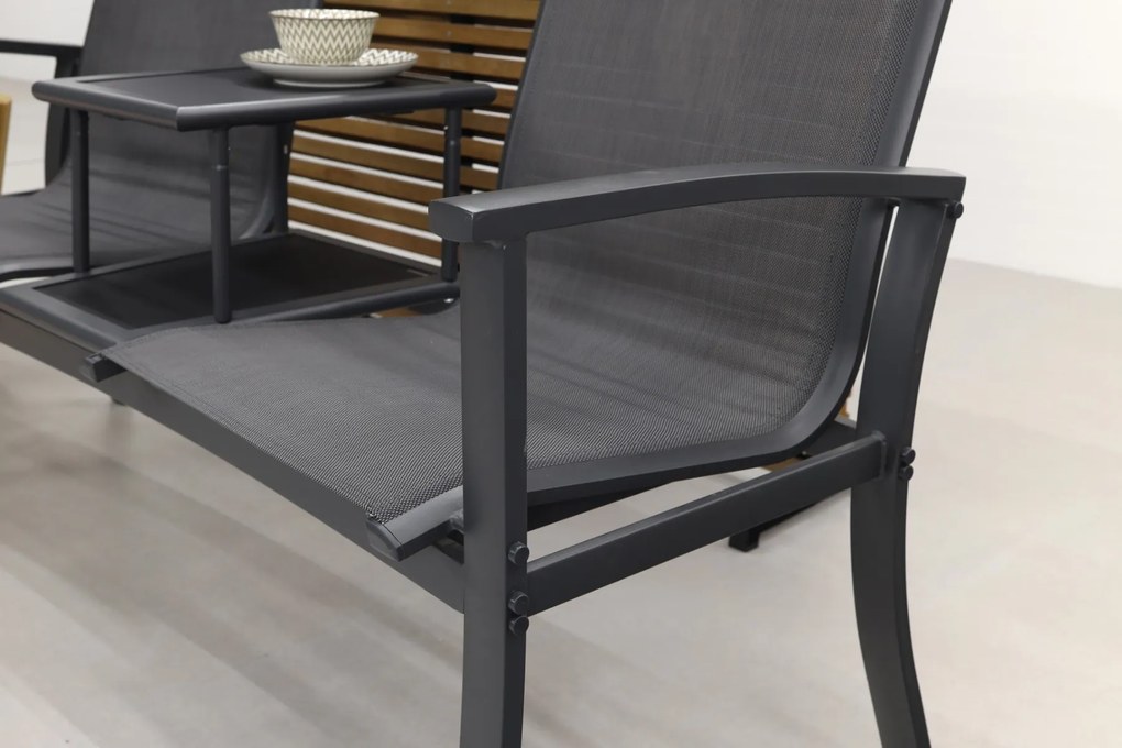 Tete-a-Tete aluminium tuinbank Felix - Antraciet