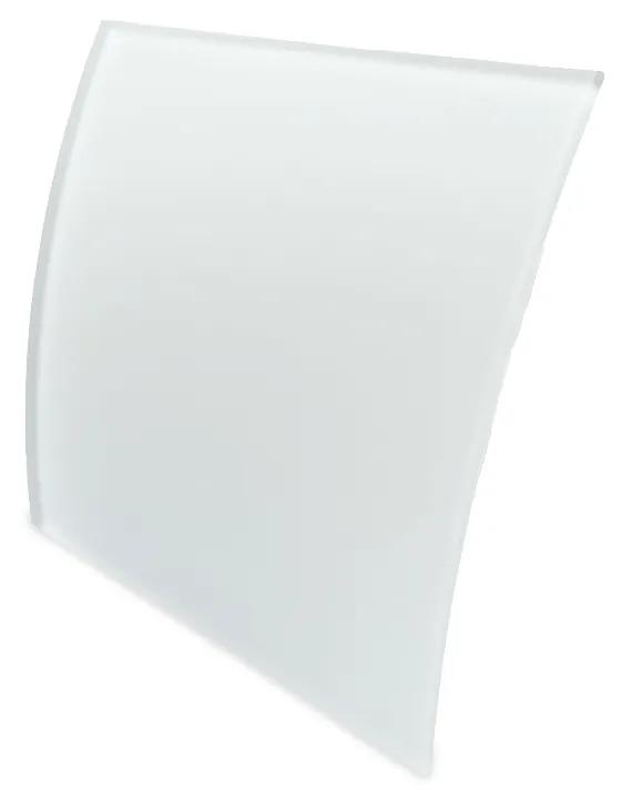 Badkamer Ventilator Pro Design Standaard 100mm 105 m3 Gebogen Glas Wit Mat