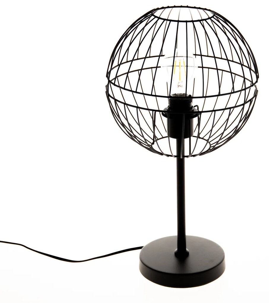 Moderne tafellamp zwart - Sphaera Modern E27 bol / globe / rond Binnenverlichting Lamp