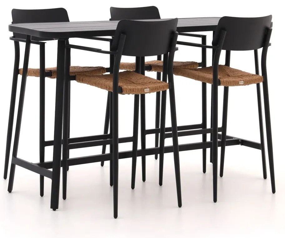 Barset Bellagio  | 4 personen aluminium | Tuinset stapelbaar | 5-delig | Kees Smit Tuinmeubelen
