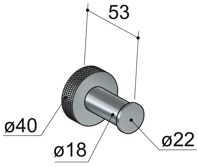 Hotbath Cobber X handdoekhaak geborsteld messing PVD