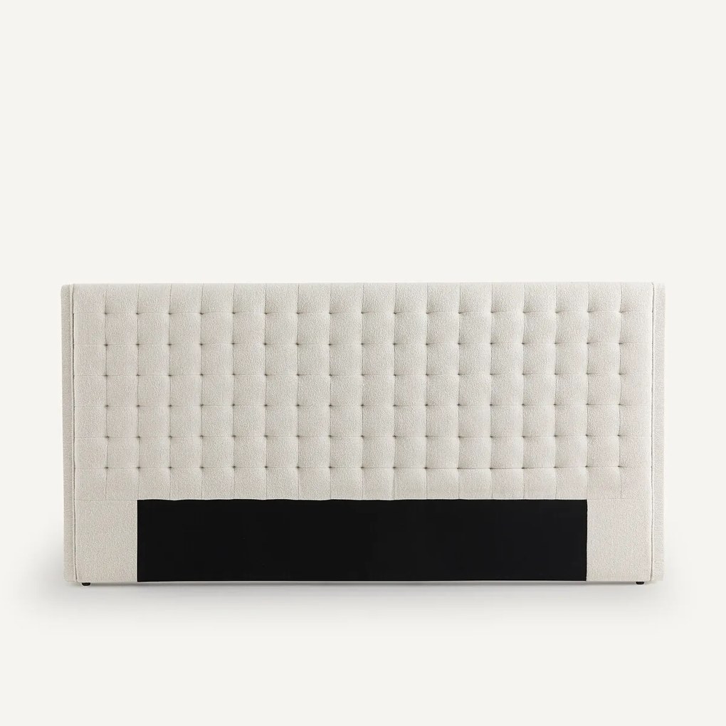 Gestoffeerd badstof hoofdbord L220cm Alezan