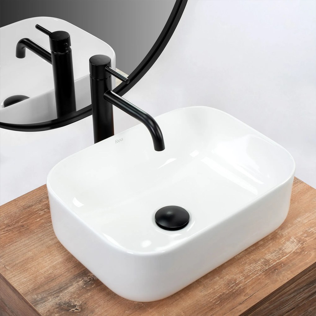 Opzetwastafel Rea Demi Mini White