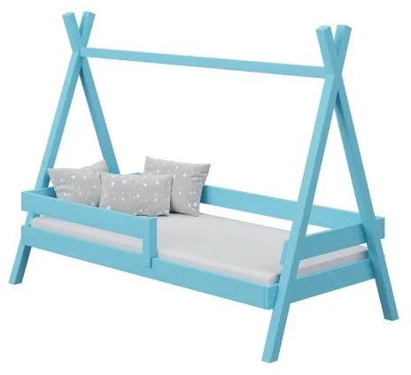 Kinderen Blauw Montessori Tipi Bed - Anadi voor Kinderen Kinderen Peuter Junior 5059914004616 Children's Beds Home, 180x80, Nee, Matras van schuim/lat