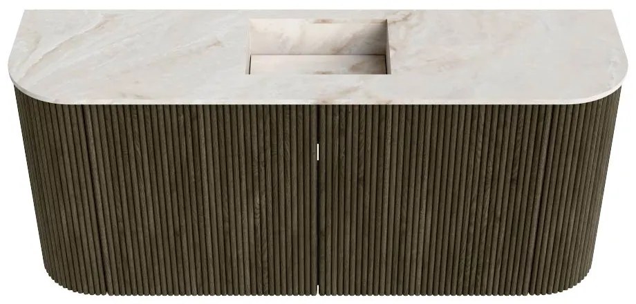 Mondiaz Joya DLux 95cm toiletmeubel ronding links/rechts shadow met wastafel faye midden 1 kraangat frappe