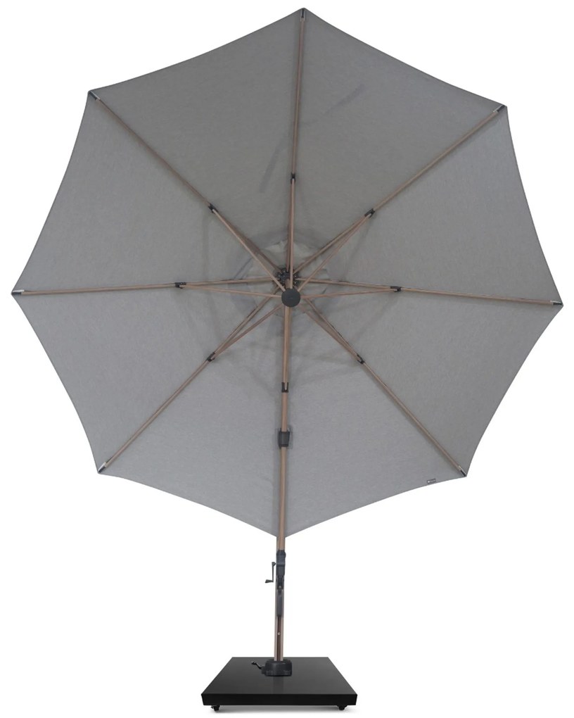 Zweefparasol 3.5m S2 Excellent (excl. voet) Grijs-antraciet Camello Luna