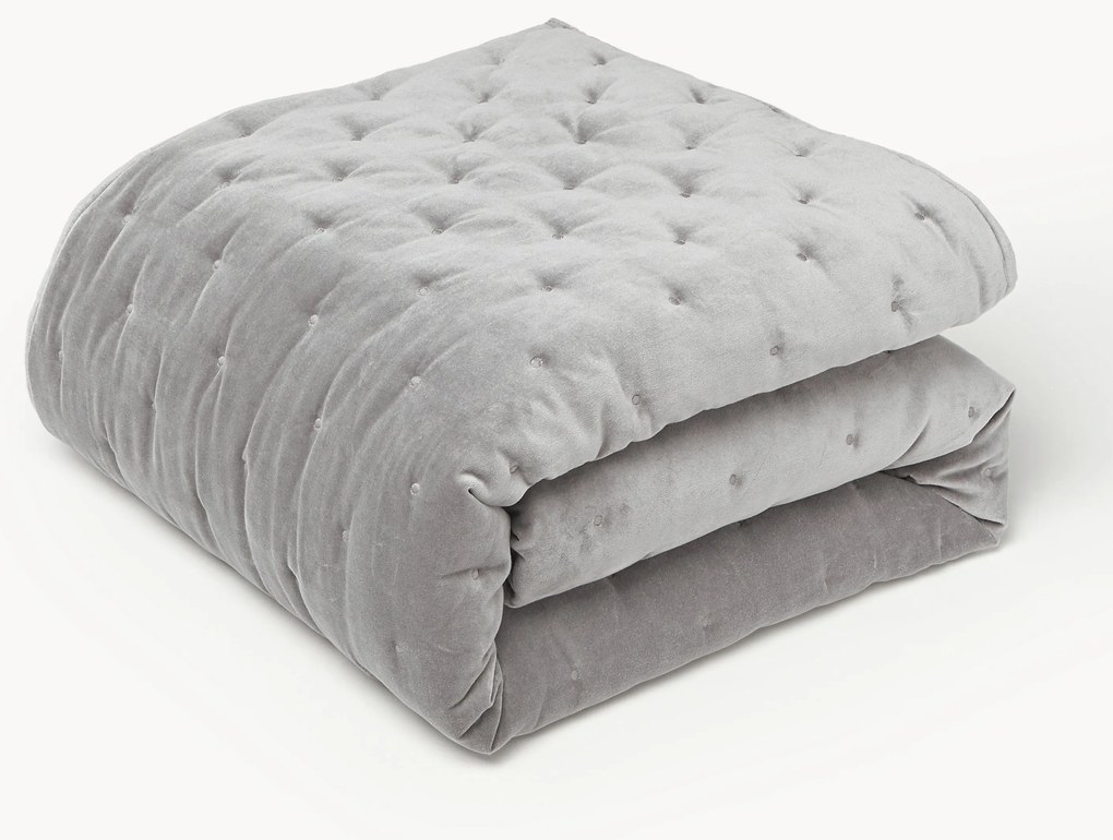 Gewatteerde bedsprei Cheryl van fluweel