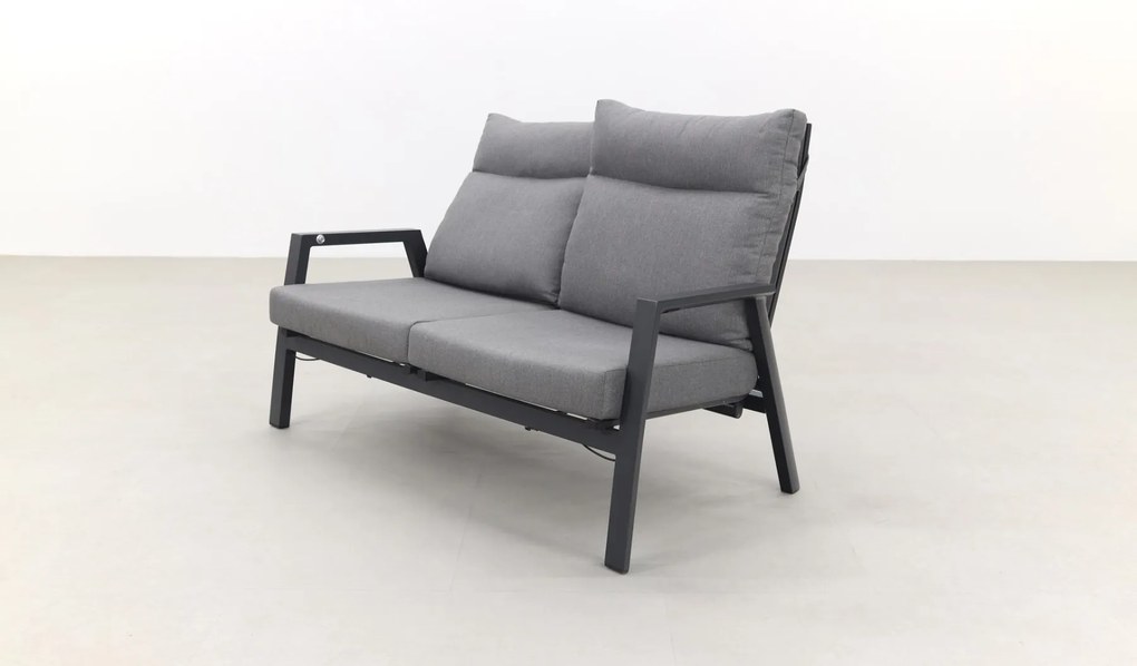 Azoren 2-zitsbank verstelbaar - Antraciet OP=OP