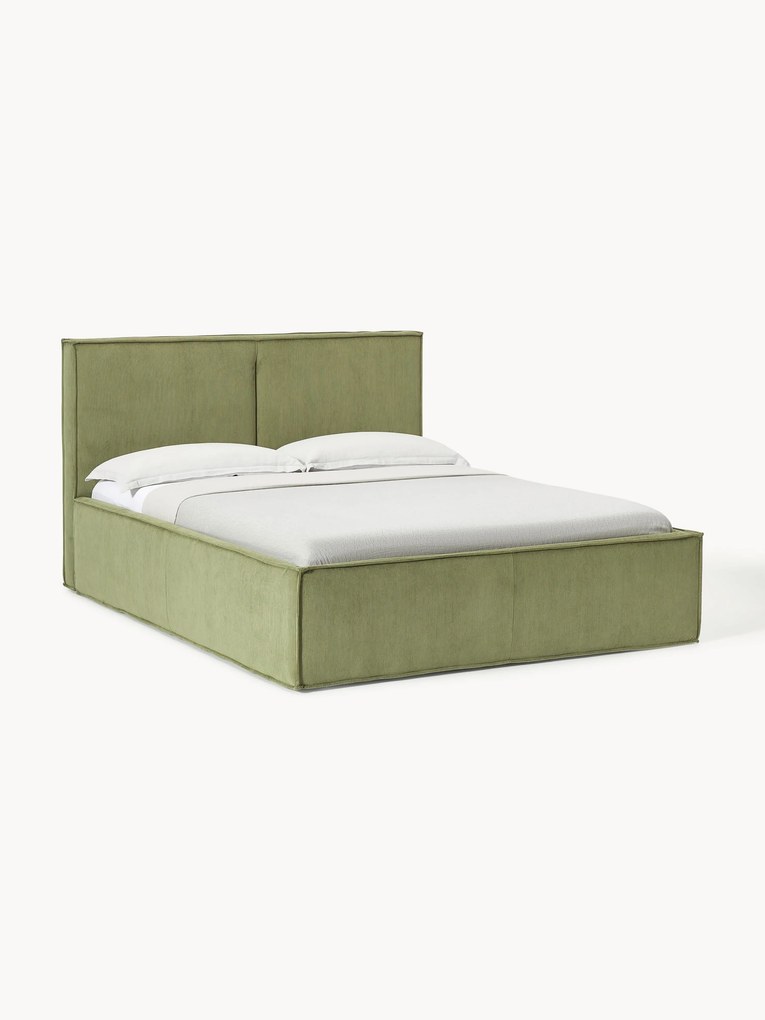 Gestoffeerd bed Dream van corduroy