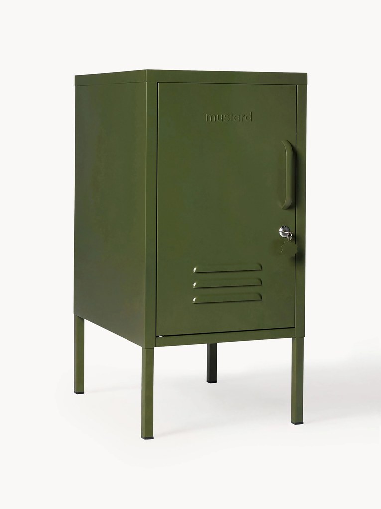 Metalen nachtkastje The Shorty, met opening aan de linker- of rechterkant