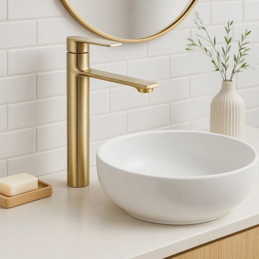 Badkamerkraan Rea Storm GOLD BRUSH High