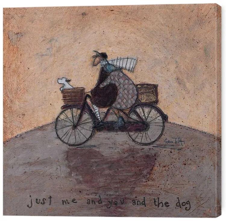 Print op canvas Sam Toft - Just Me and You and The Dog, (40 x 40 cm)