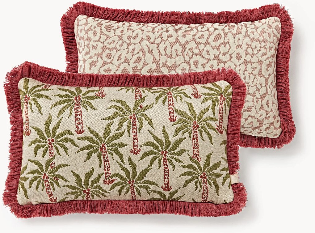 Handgemaakt dubbelzijdig outdoor kussen Laura