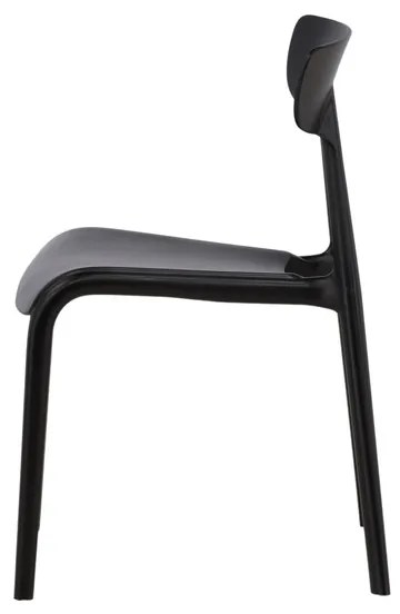 Jörn Eetkamerstoel - Carina  - Zwart - Kunststof - Jörn