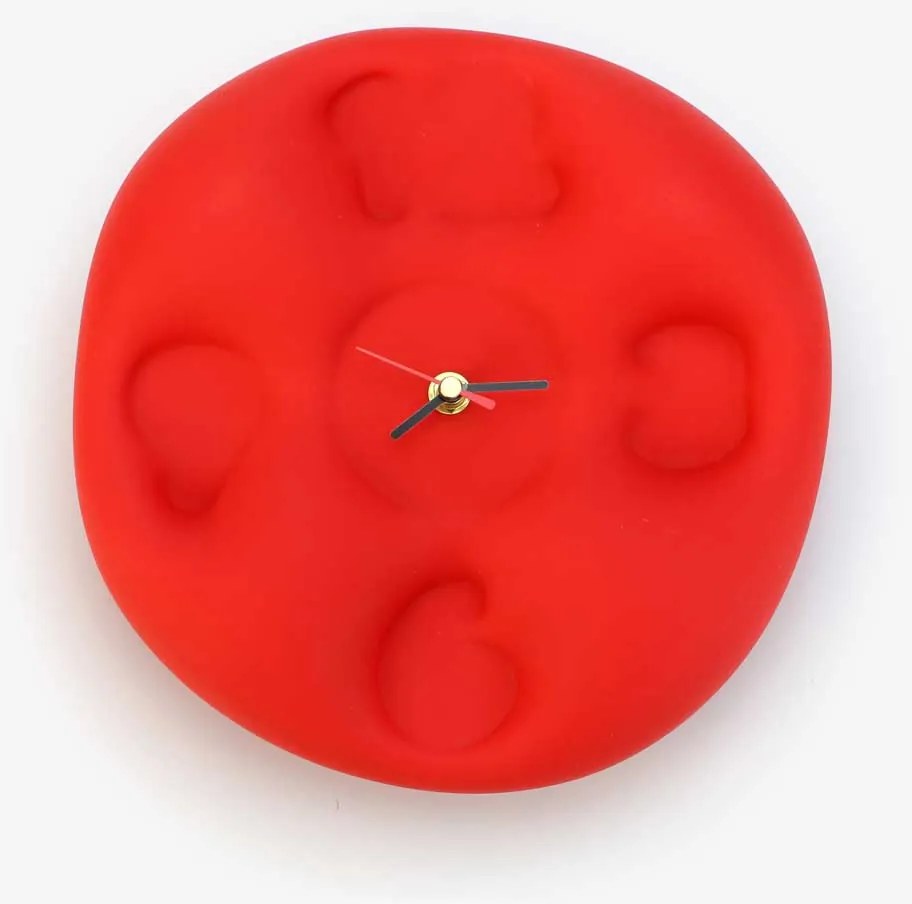 Teun Zwets - Bubble Clock Rood
