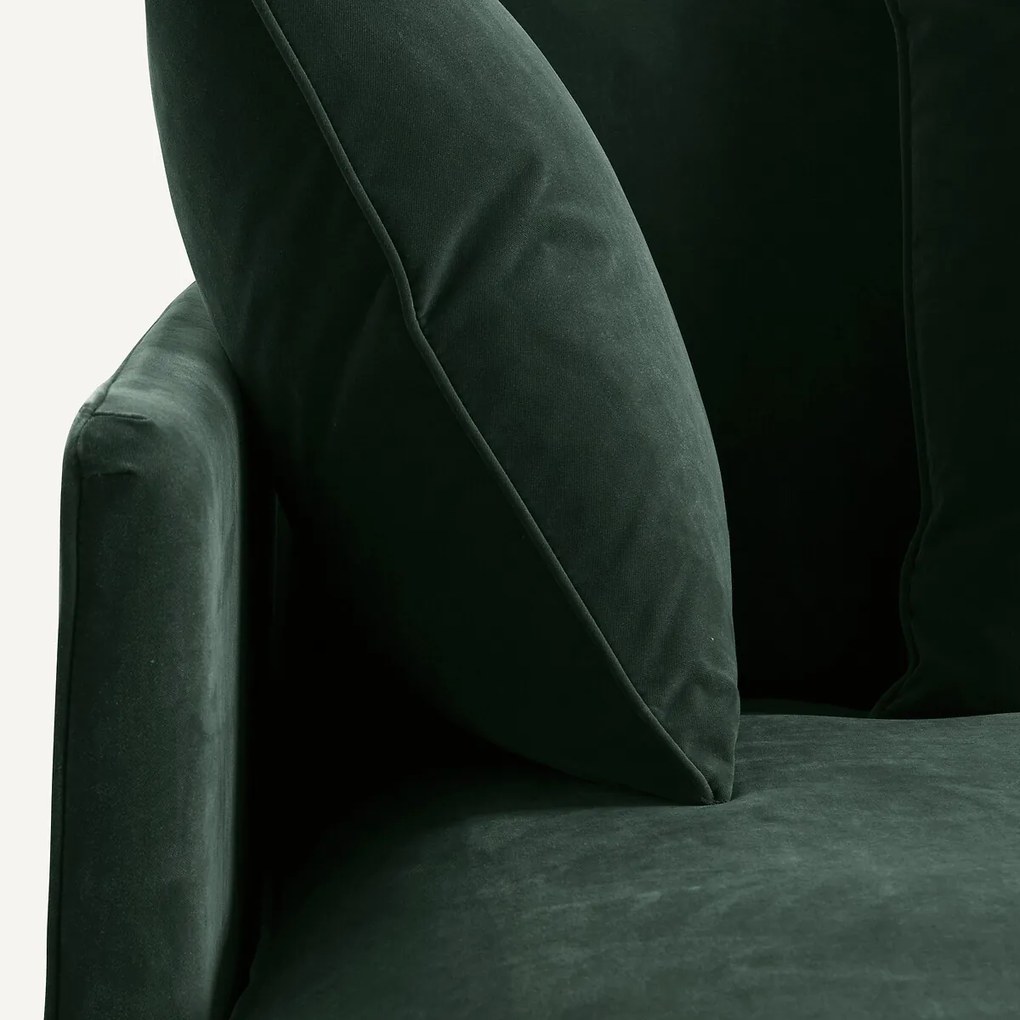 Longchair in fluweel, Lazare