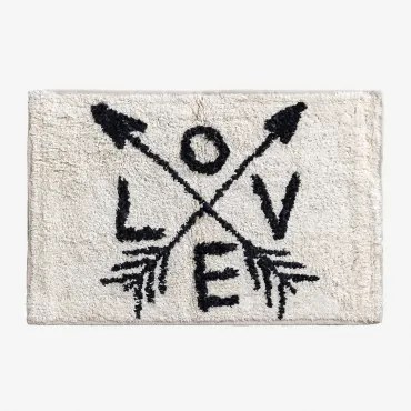 Rechthoekig Badmat 40x60 Cm Van Katoen Loff Beige – Crème - Sklum