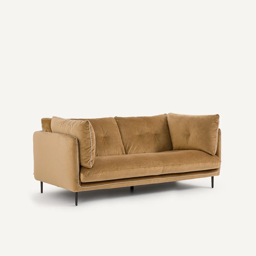 Compacte bank in linnen fluweel, BOTERO