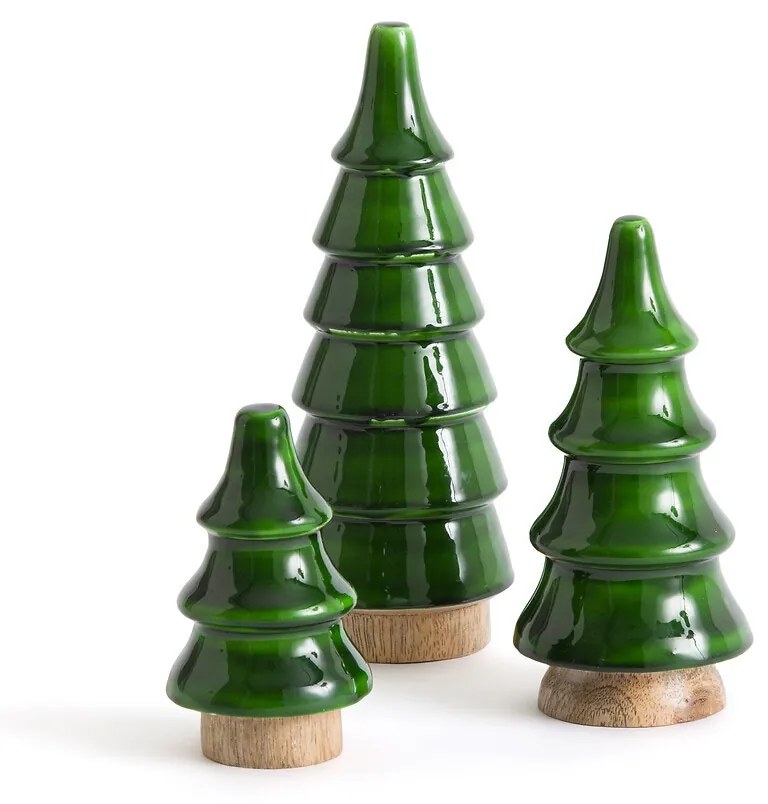 Set van 3 dennenbomen in mango FSC, Caspar