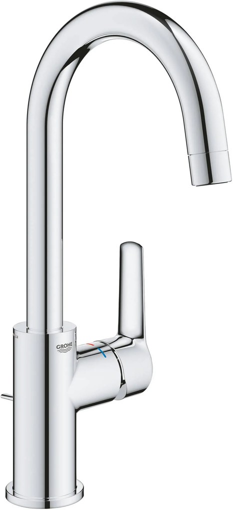 Grohe QuickFix Start L-Size wastafelkraan met trekwaste chroom
