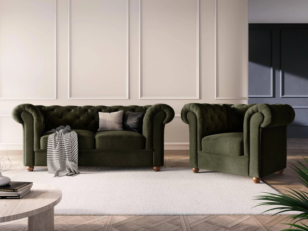2-zitsbank Phoebe velvet | Windsor & Co