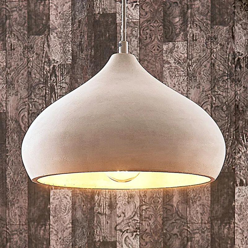 Elegante betonnen hanglamp Morton - lampen-24