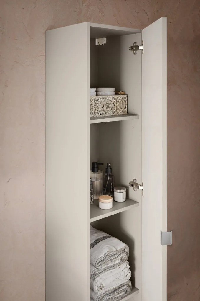 Comad Bella Cashmere kolomkast met 1 deur 30x25x140cm taupe