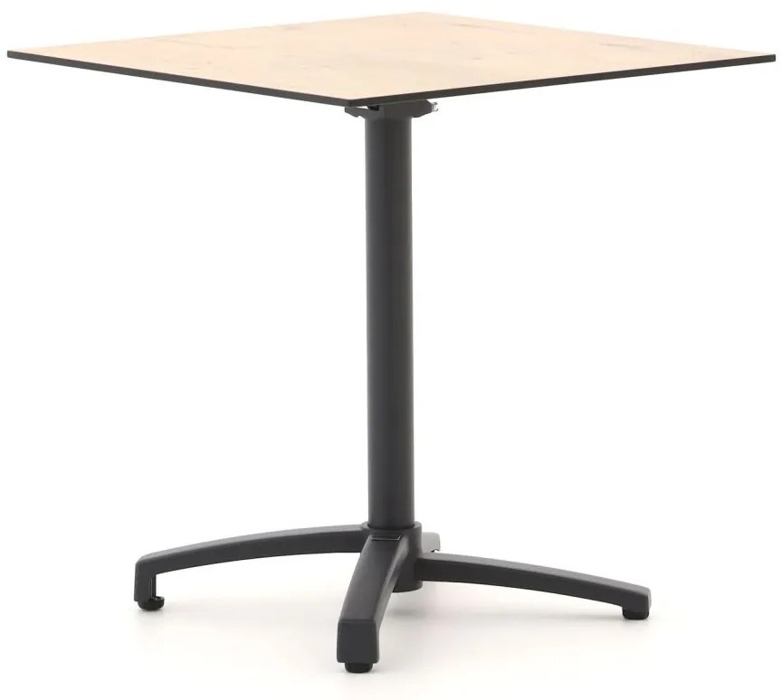 Inklapbare tafel Bellagio  | Vierkant  | Tuintafel Kunststof | 70x70cm | 2 personen | Kees Smit Tuinmeubelen