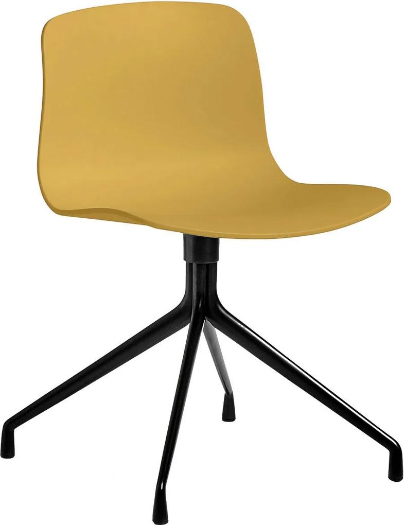 Hay About a Chair AAC10 stoel met zwart onderstel Mustard