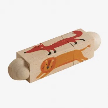 Draaipuzzel Van Hout Met Geluid Rolet Kids Jungle - Sklum